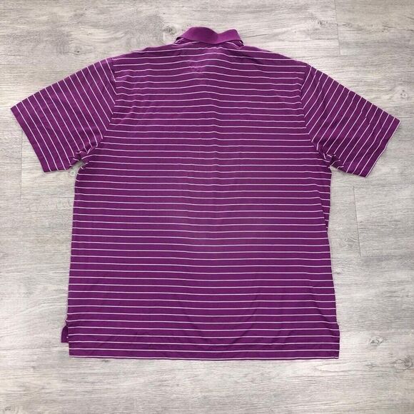 Brooks Brothers St Andrews Links Men's XL Striped Golf Polo Shirt Cotton - Picture 2 of 8